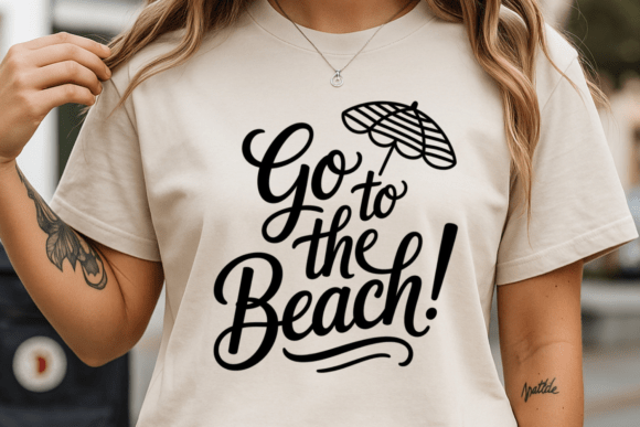 Beach Quote Typography Design SVG