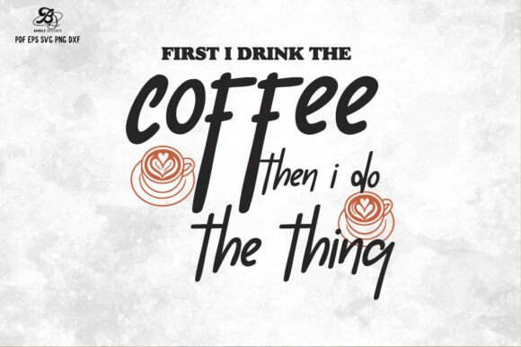 Coffee Quote Hand-drawn SVG PNG