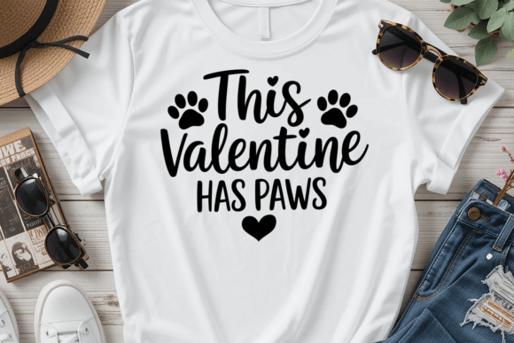 Cute Dog Valentine Quote Saying PNG SVG