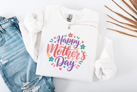 Happy Mother's Day SVG Floral Quote
