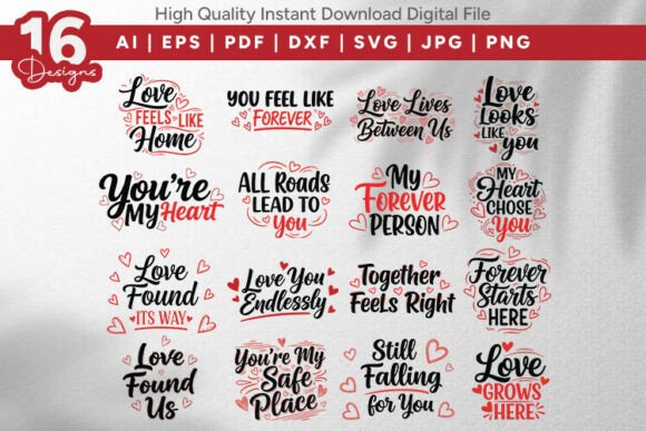 Love Quotes SVG 16 Design Review
