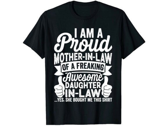 Proud Mother in Law Mother's Day T-shirt