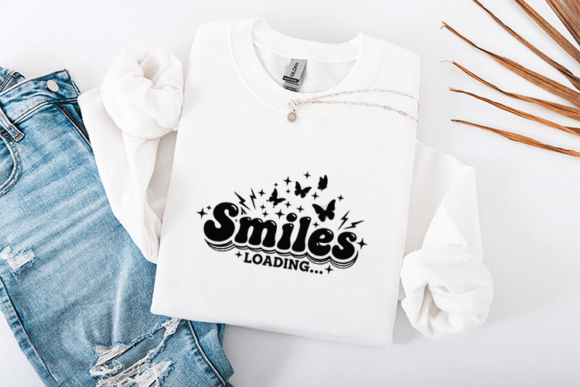 Smiles Loading SVG Retro Quote