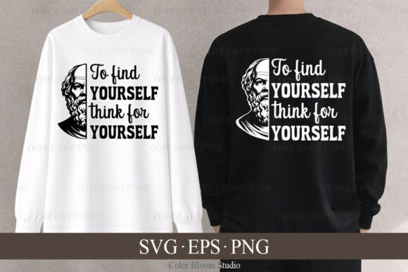 Socrates Quote TShirt Design SVG EPS PNG